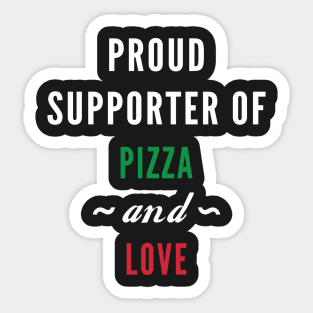 Pizza And Love Sticker